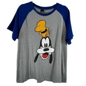 Disney Goofy graphic tee t-shirt Gray Blue size large